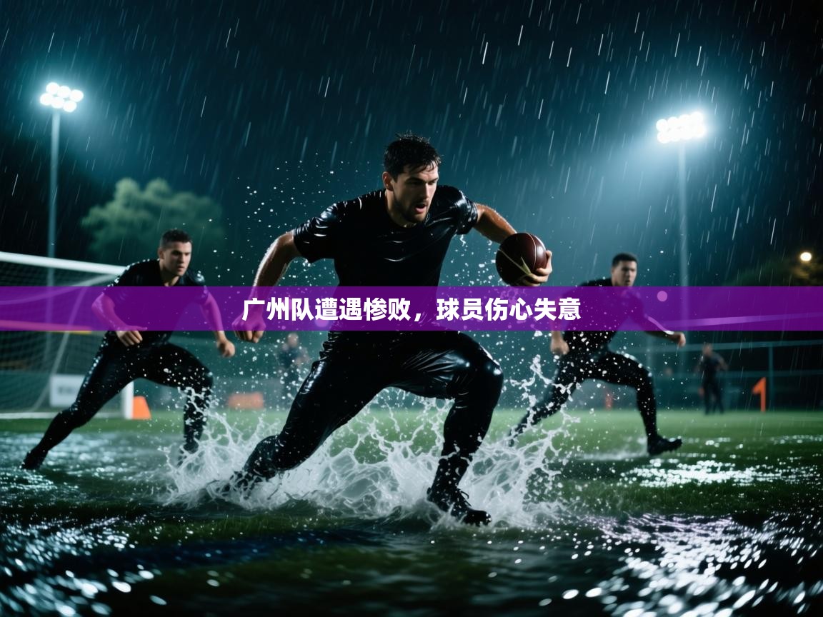 广州队遭遇惨败，球员伤心失意