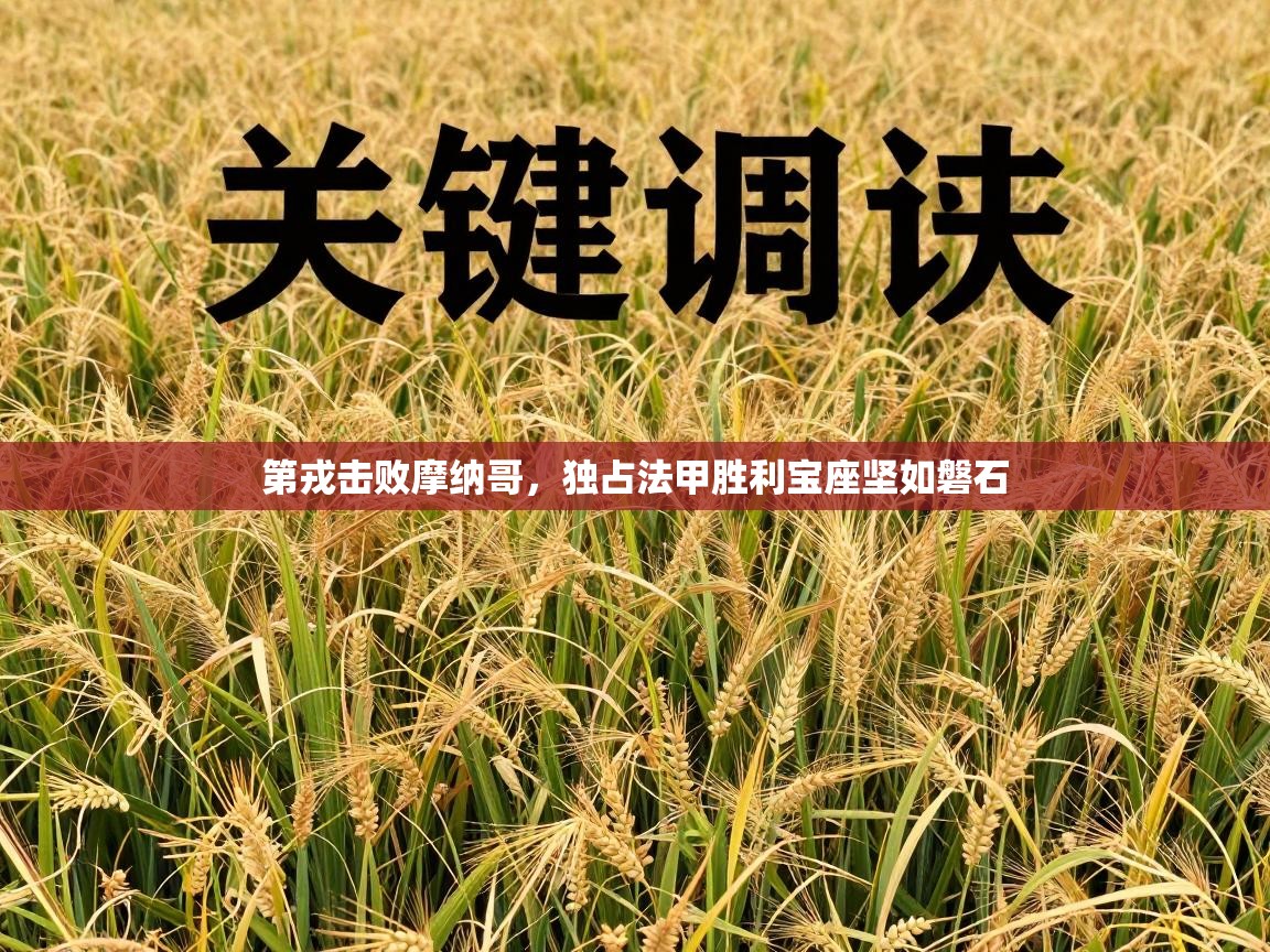 第戎击败摩纳哥，独占法甲胜利宝座坚如磐石  第1张